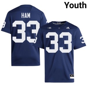 Navy Jack Ham NCAA #33 College Football Penn State Youth Jersey 444682-468