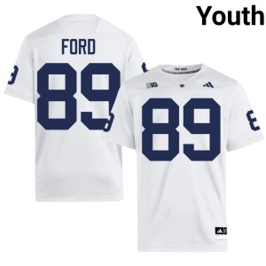 White Lions #89 College Football Jackson Ford Youth Game Jersey 338865-824