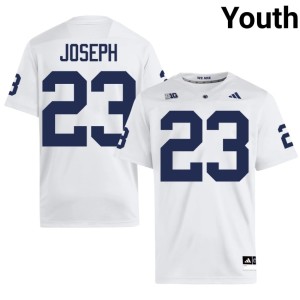 White Youth College Football Jahmir Joseph #23 Embroidery Penn State Lions Jerseys 815197-585