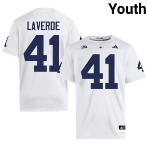 White University Lions College Football Youth Jake LaVerde #41 Jersey 760552-295