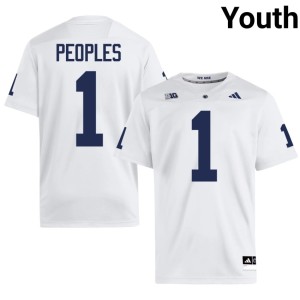 White Lions Youth University College Football #1 James Peoples Jersey 462356-407