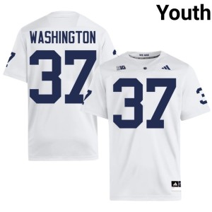 White NCAA Jeremy Washington Penn State #37 Youth College Football Jersey 934135-342