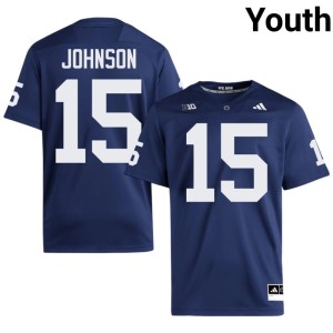 Navy University Youth College Football Penn State Nittany Lions Joshua Johnson #15 Jersey 250024-248
