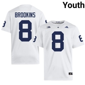 White Penn State Nittany Lions College Football High School Karon Brookins Youth #8 Jerseys 244479-777