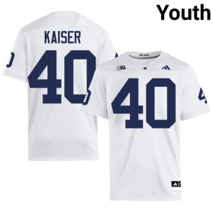 White Youth Keian Kaiser Replica College Football #40 PSU Nittany Lions Jerseys 258256-842