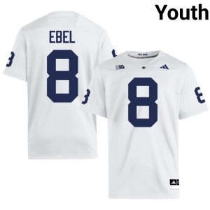 White College Football Youth #8 Lions Player Kooper Ebel Jersey 297141-461