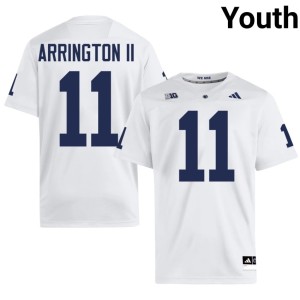 White College Football Replica #11 LaVar Arrington II Youth Penn State Lions Jerseys 613763-585