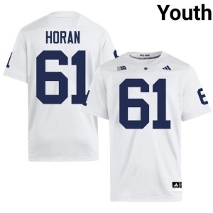 White #61 Penn State 2026-27 College Football Youth Liam Horan Jersey 444839-869
