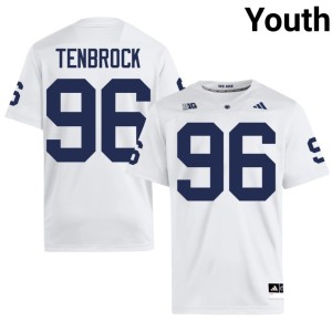 White #96 Lucas Tenbrock Youth Penn State High School College Football Jersey 965094-283