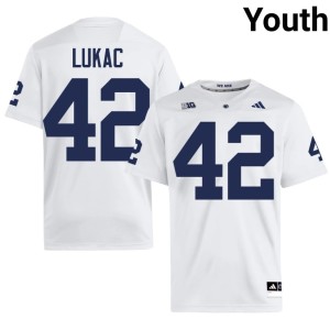 White Replica Youth Penn State Nittany Lions #42 Mason Robinson College Football Jerseys 615006-290