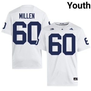 White Penn State #60 2026 Youth Matt Millen College Football Jersey 305799-989