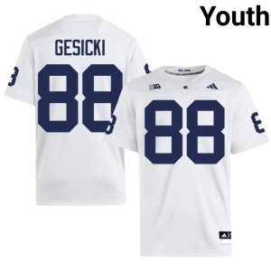 White Roaring Lions Mike Gesicki Player #88 Youth College Football Jerseys 865668-887