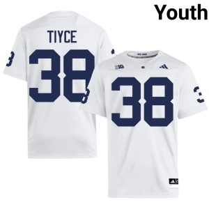 White Official College Football Youth Roaring Lions #38 Nathan Tiyce Jerseys 460281-441