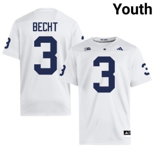 White #3 Rocco Becht PSU Youth Player College Football Jerseys 226100-949