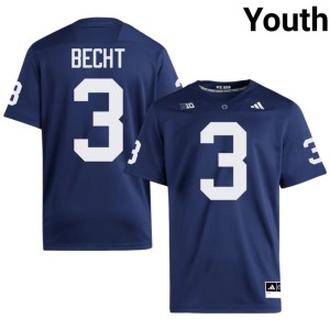 Navy NCAA #3 Youth Penn State Nittany Lions Rocco Becht College Football Jersey 504179-338