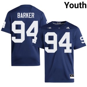 Navy Youth Embroidery #94 College Football Nittany Lions Ryan Barker Jersey 842478-817