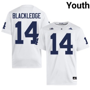 White Roaring Lions Youth Official #14 Todd Blackledge College Football Jerseys 731194-646