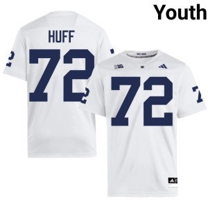White Youth #72 Tyshon Huff Limited College Football Penn State Lions Jersey 265681-340