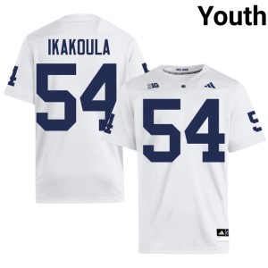 White Vaea Ikakoula Youth Penn State Lions College Football #54 Replica Jersey 627784-907