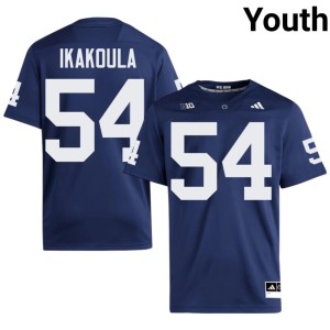 Navy Stitched #54 College Football Vaea Ikakoula Youth PSU Jersey 699897-368