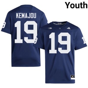 Navy Penn State Replica #19 Yvan Kemajou College Football Youth Jersey 451483-415